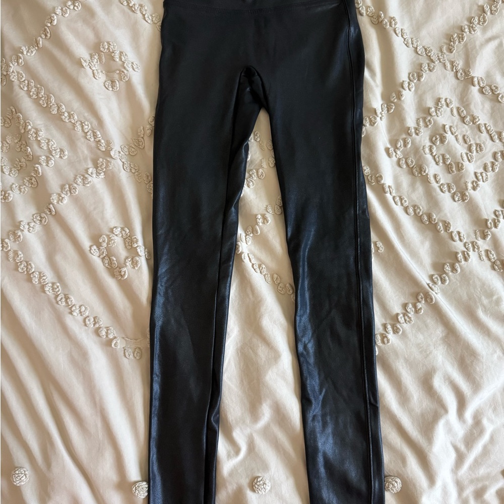 SPANX Shiny Black Leggings